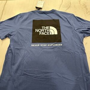 North Face Men’s Blue T shirt, size XL, new with tags still on.